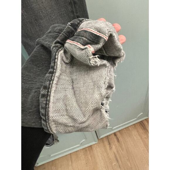 Dsquared2 Gray Coal Miner Selvedge Jeans Size 42 US 6 28 Cuffed Selvege - Picture 6 of 11